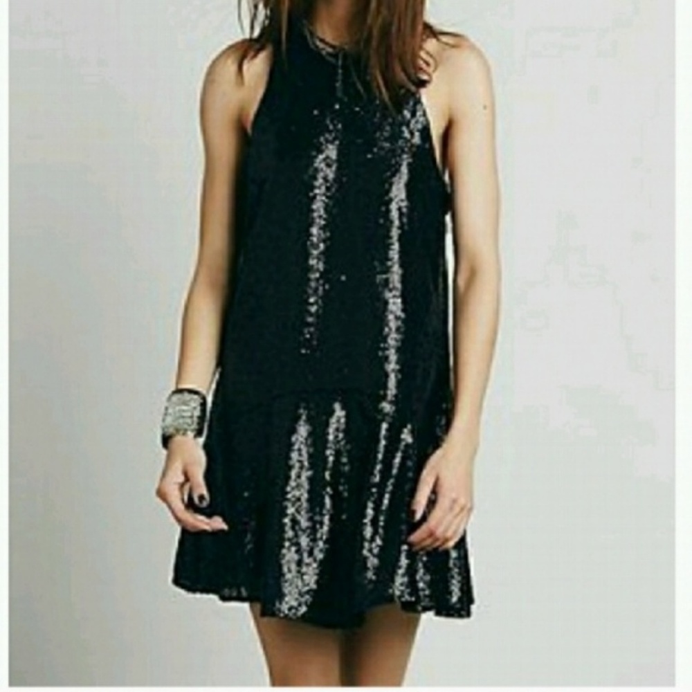 Sequined Free People Mini Dress